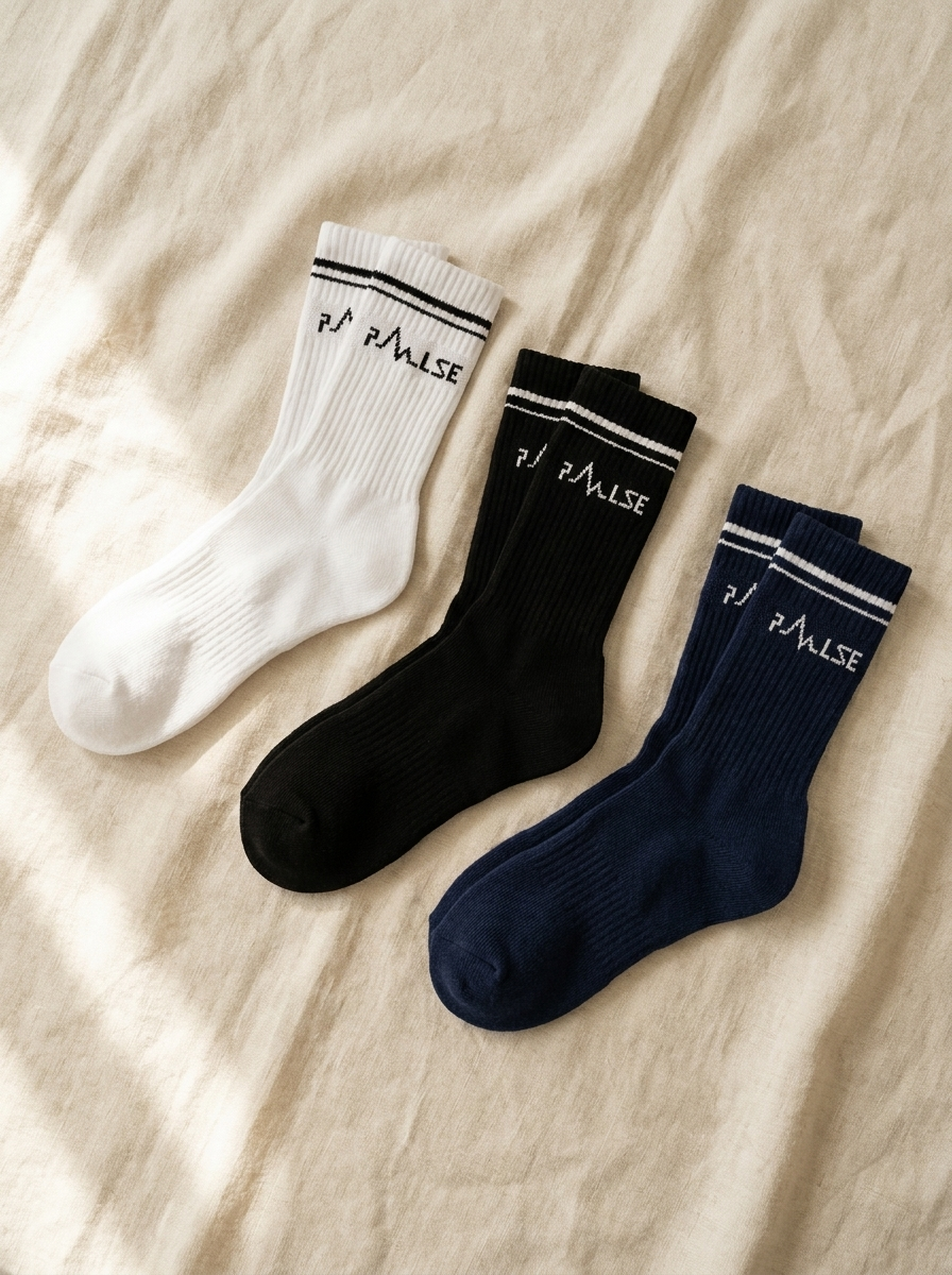Pulse Classic Crew — 3-Pair Bundle
